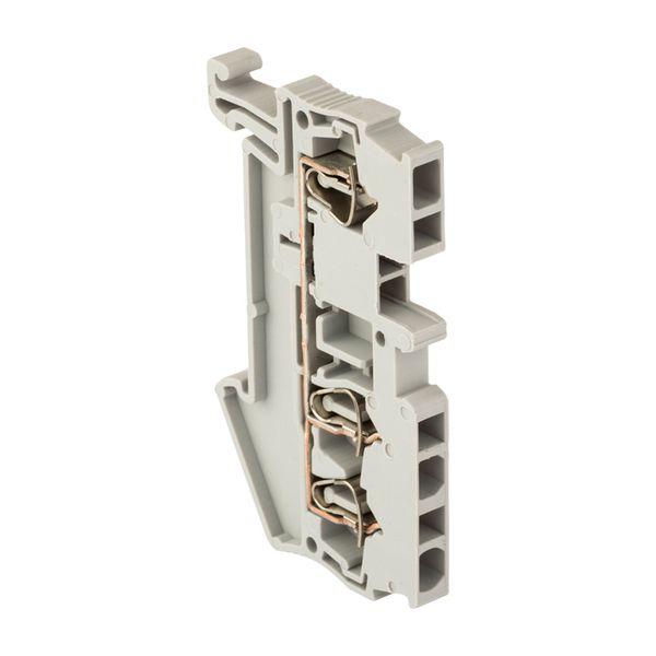 Клемма пружинная ST 2.5 мм2 3 вывода серая EKF