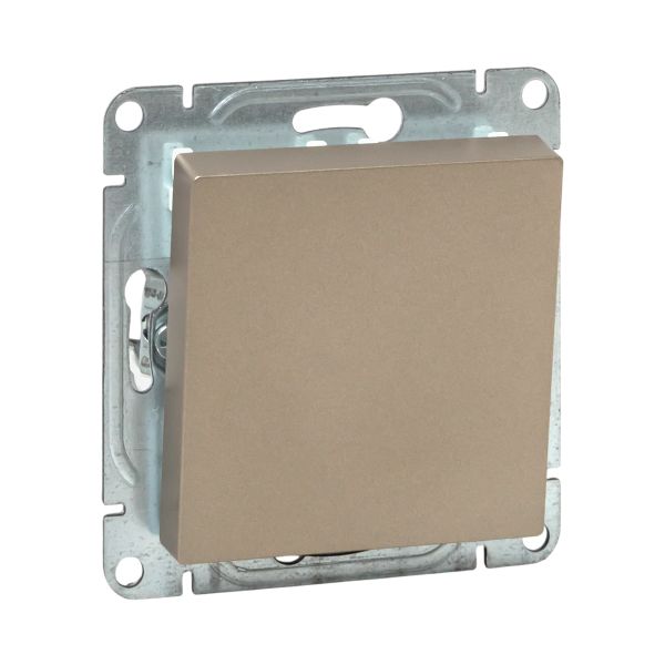 Механизм выключателя. одноклавишный. кнопочный. шампань Эпика EKF