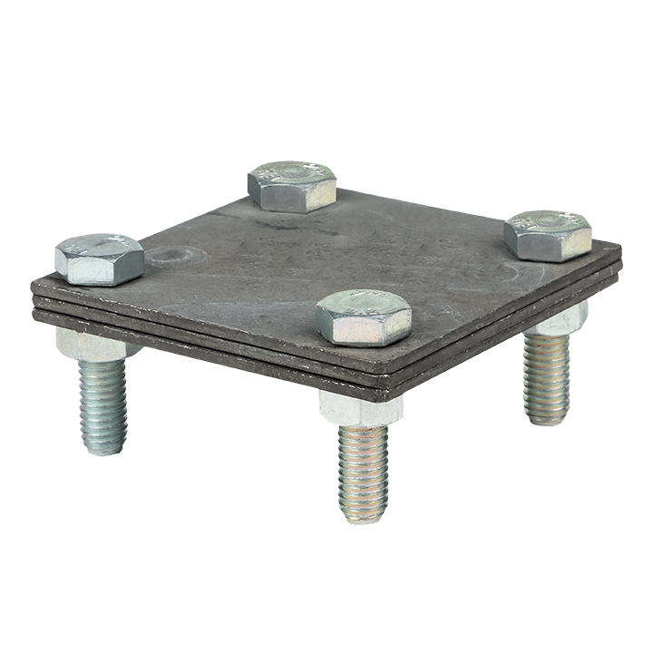 Зажим полоса 40 - полоса 40 3 пластины 70х70мм HZ PROxima