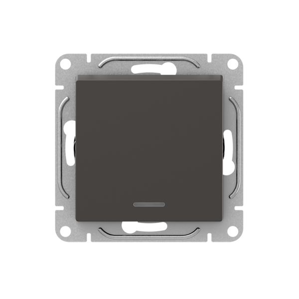 Механизм выключателя. одноклавишный. с подсветкой. мокко Эпика EKF