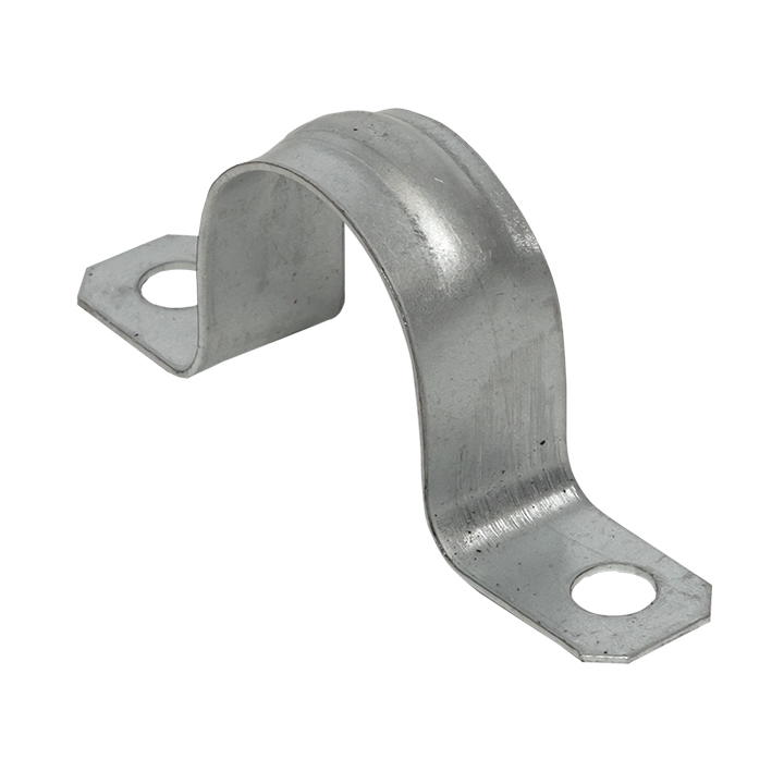 Скоба металлическая  двухлапковая d25-26мм . PROxima