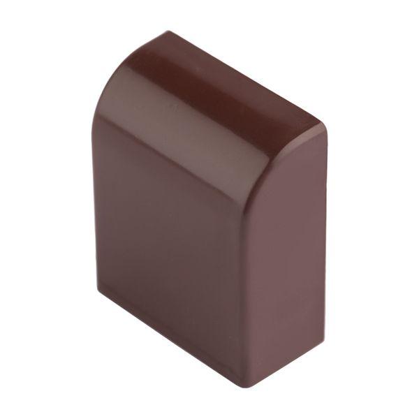 Заглушка (25х16) (4 шт) Plast под темное дерево