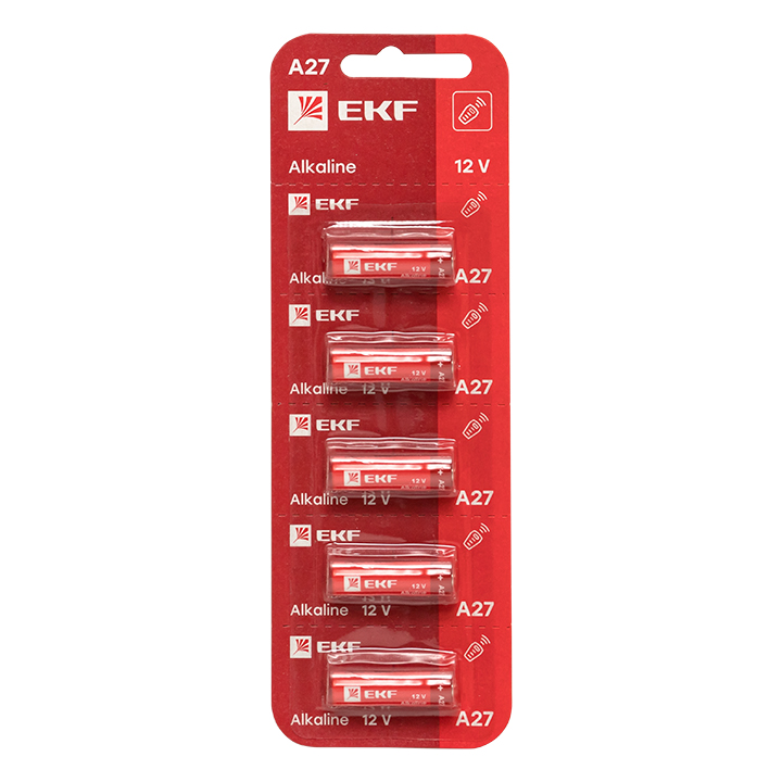 Батарейка алкалиновая типа А27 для сигнализаций блистер 5шт.