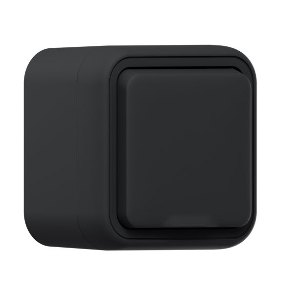 Розетка, одноместная, ОП, винтовые клеммы антрацит, Бронто EKF