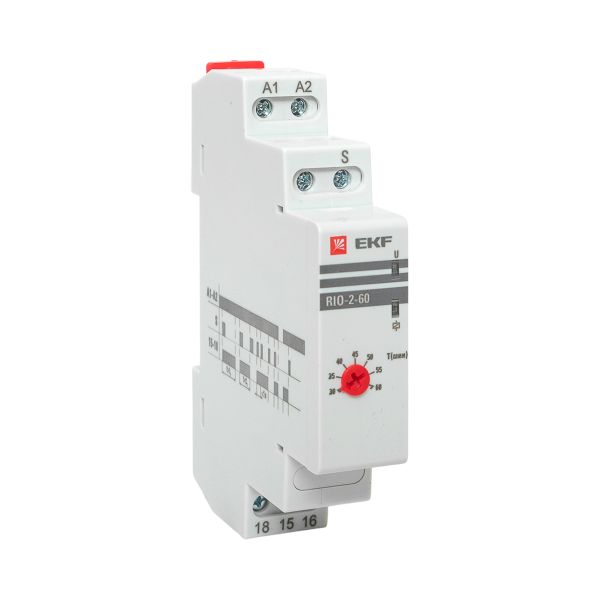 Импульсное реле с задержкой отключения RIO-2-60 (30-60 мин) PROxima