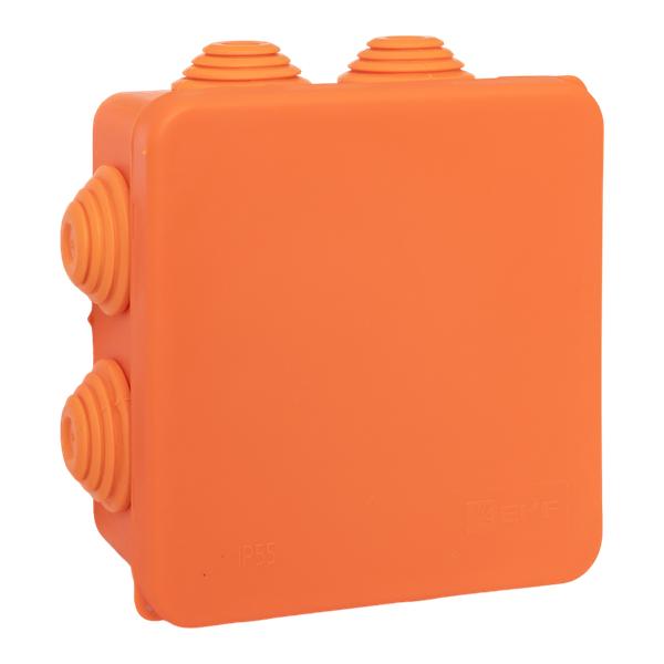 Коробка огнестойкая E45 85х85х40мм с клеммниками 5 полюсов 0,5-6мм2 IP55 HF EKF