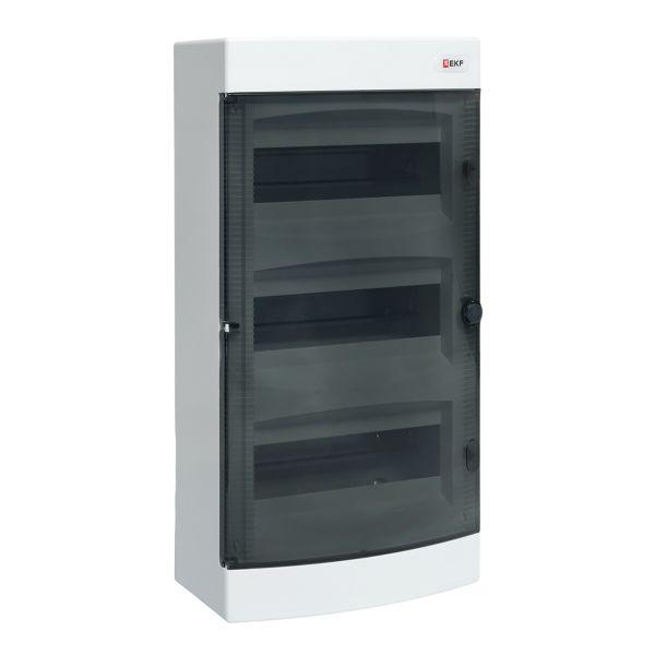 Щит распределительный навесной Unix прозрачная дверь 3х12 модулей IP41 EKF PROxima