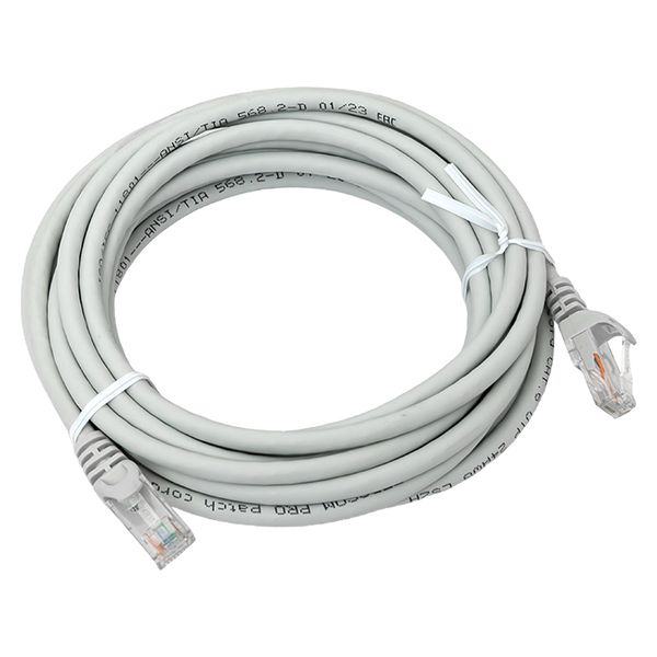 Патч-корд TERACOM PRO Cat.6 экранированный UTP оболочка LSZH серый (5.0м)