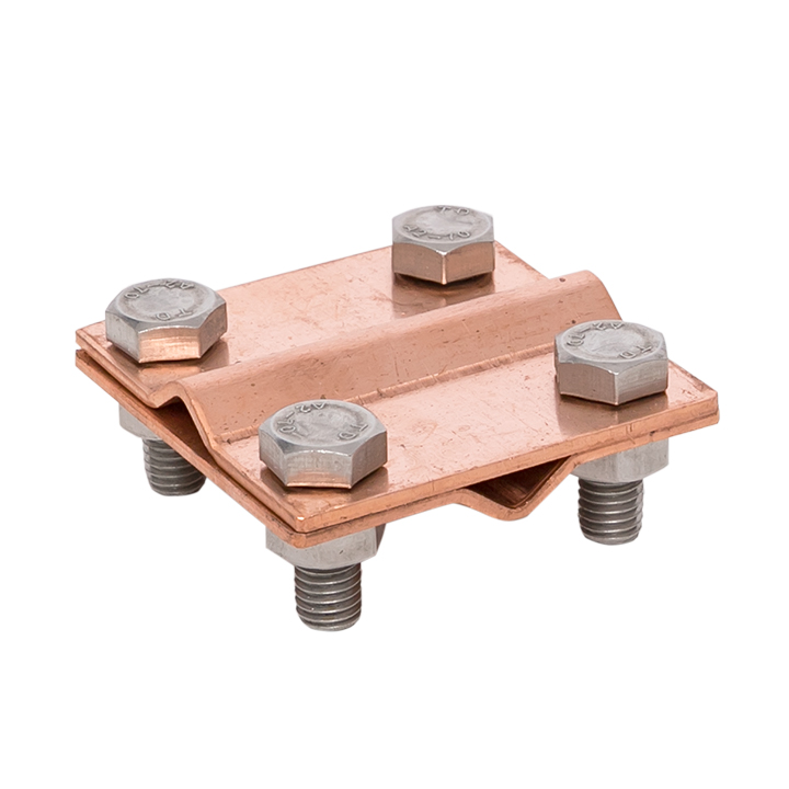 Зажим крестовидный прут-прут пластина 57x57 мм Cu PROxima