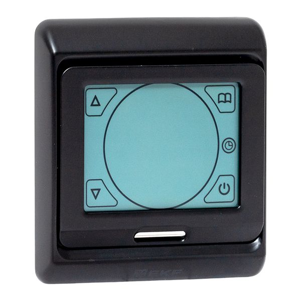 Термостат сенсорный для теплых полов электронный  черный 16А 230В