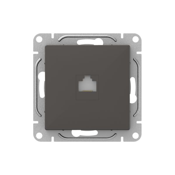 Механизм розетки RJ45 (cat5)  мокко Эпика EKF