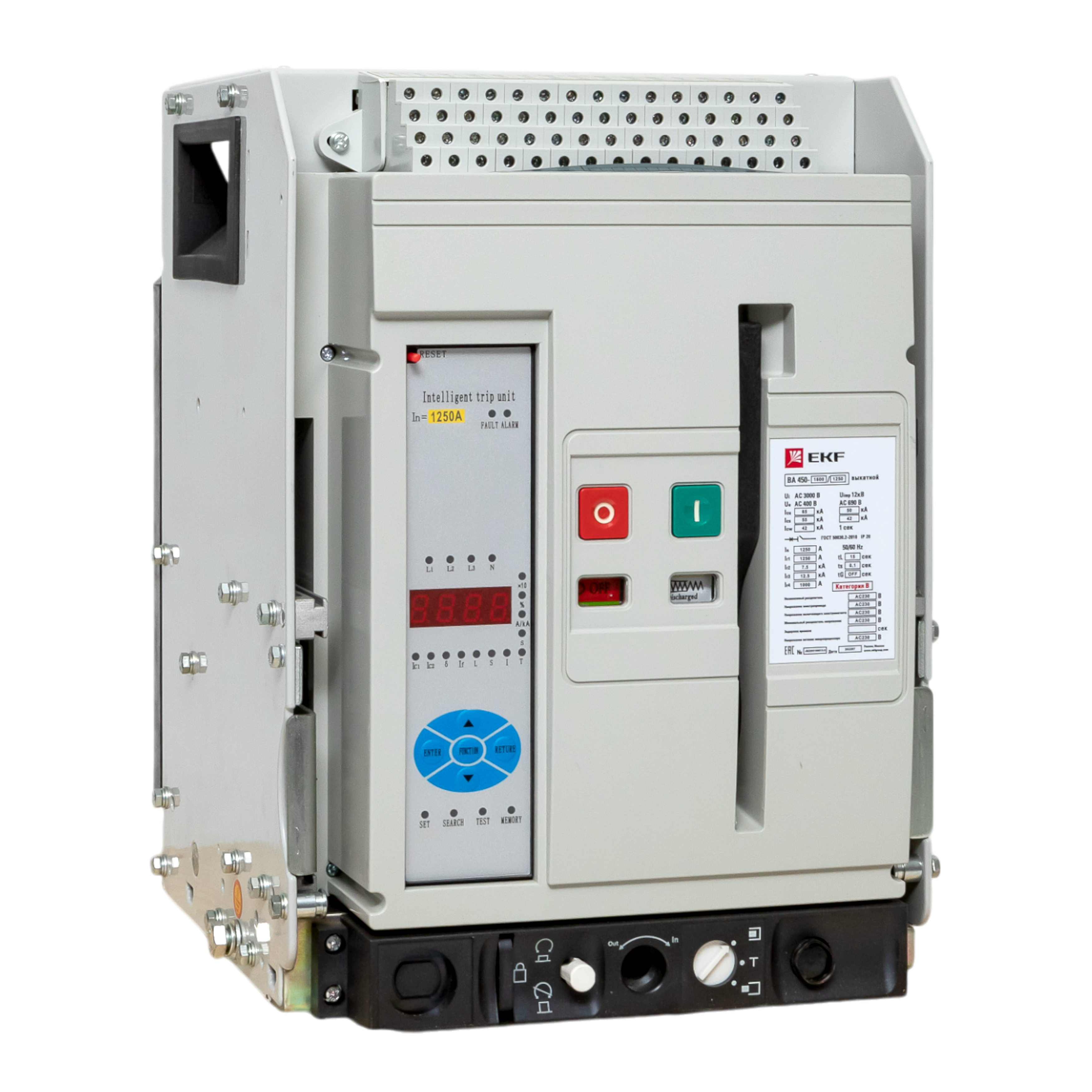 Выключатель автоматический ВА-450 1600/ 630А 4P 55кА выкатной