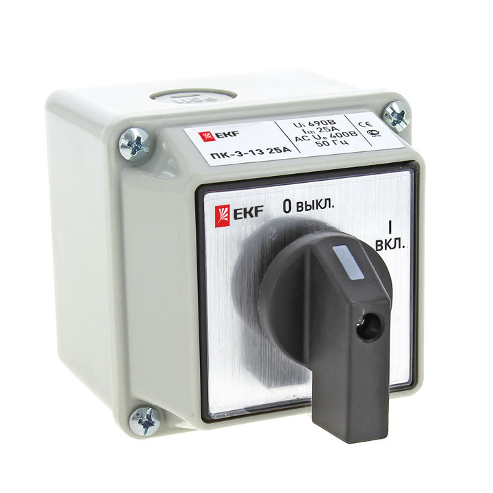 Переключатель кулачковый ПК-3-13 40А 3P ВКЛ-ВЫКЛ IP65 PROxima