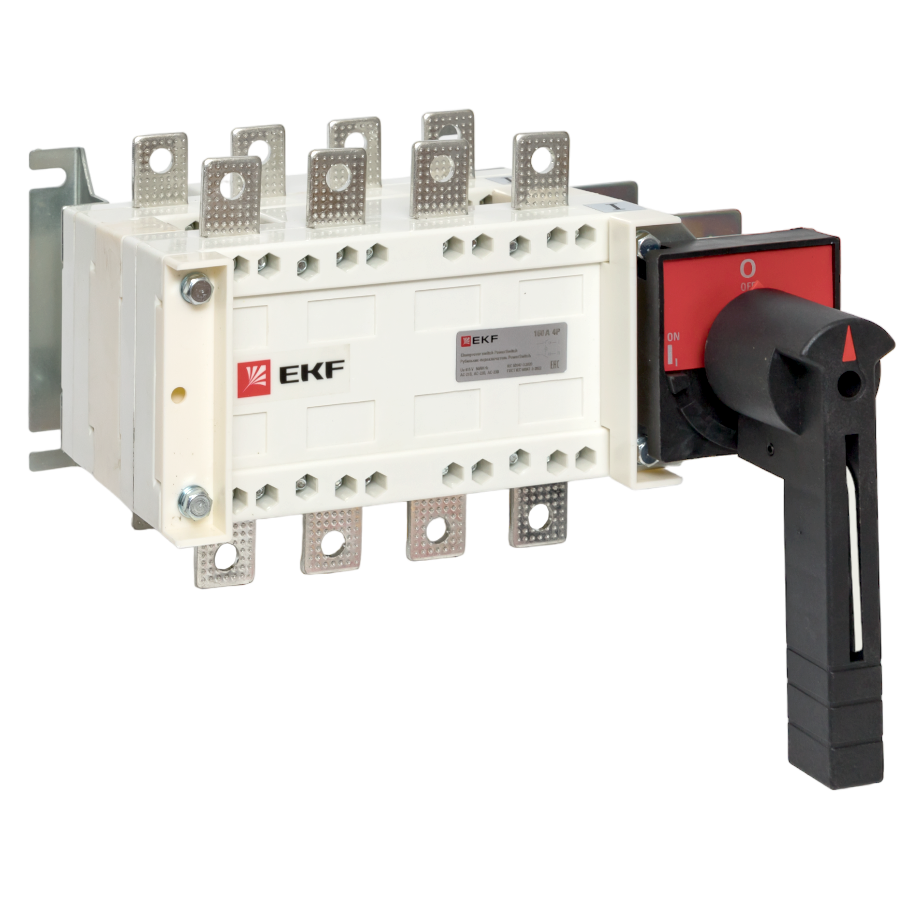Рубильник-переключатель 160A 4P c рукояткой управления для прямой установки PowerSwitch