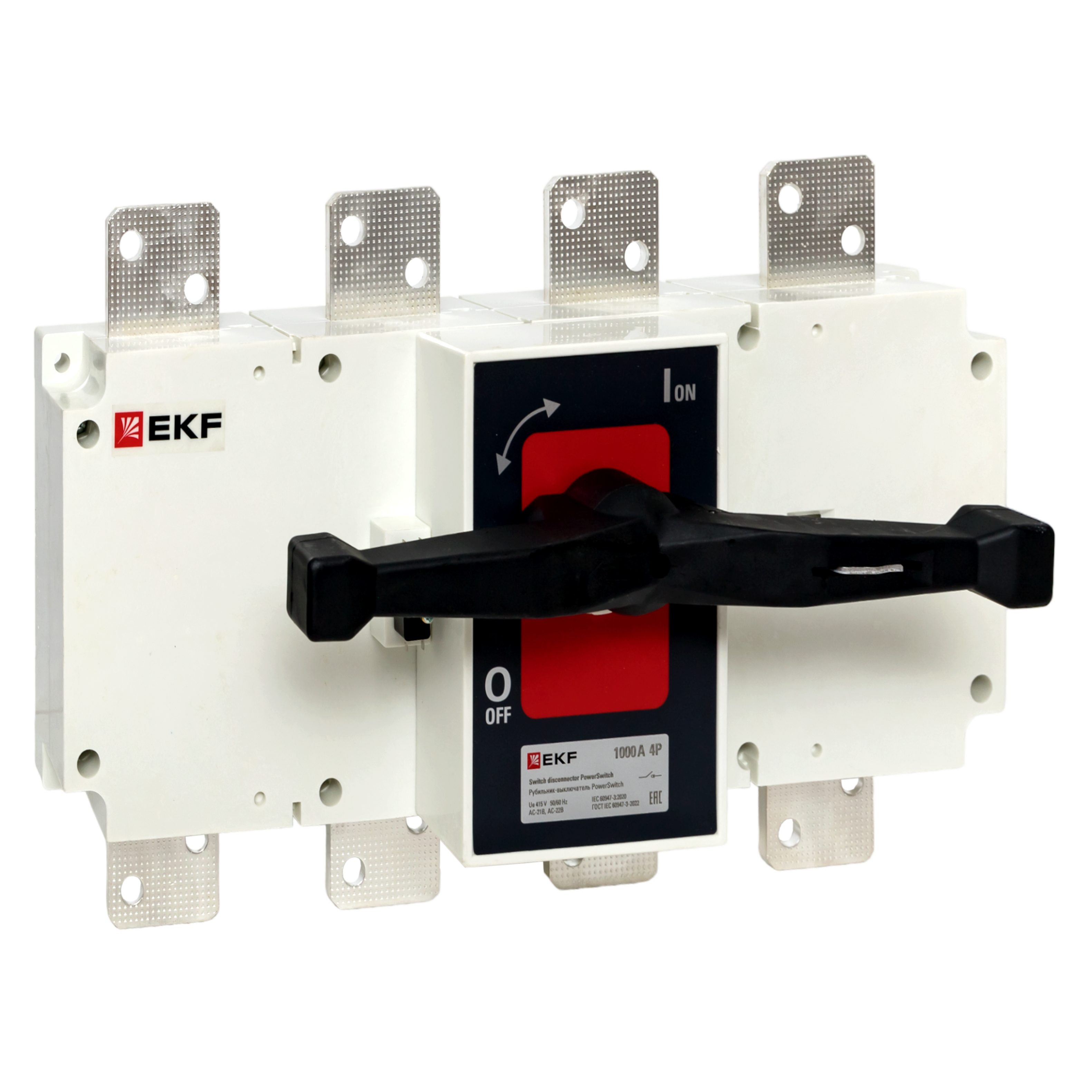 Рубильник-выключатель 1000A 4P c рукояткой управления для прямой установки PowerSwitch