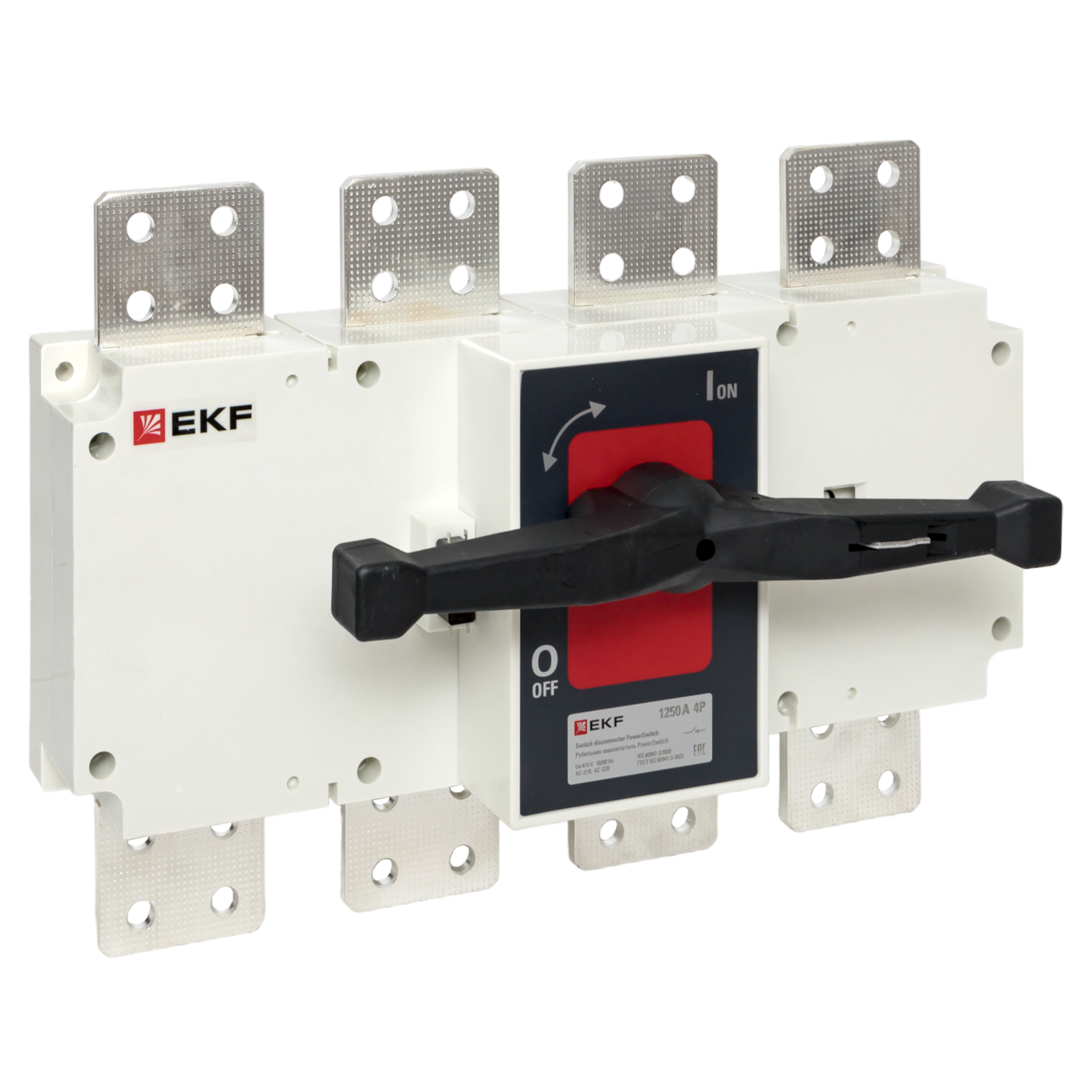 Рубильник-выключатель 1250A 4P c рукояткой управления для прямой установки PowerSwitch