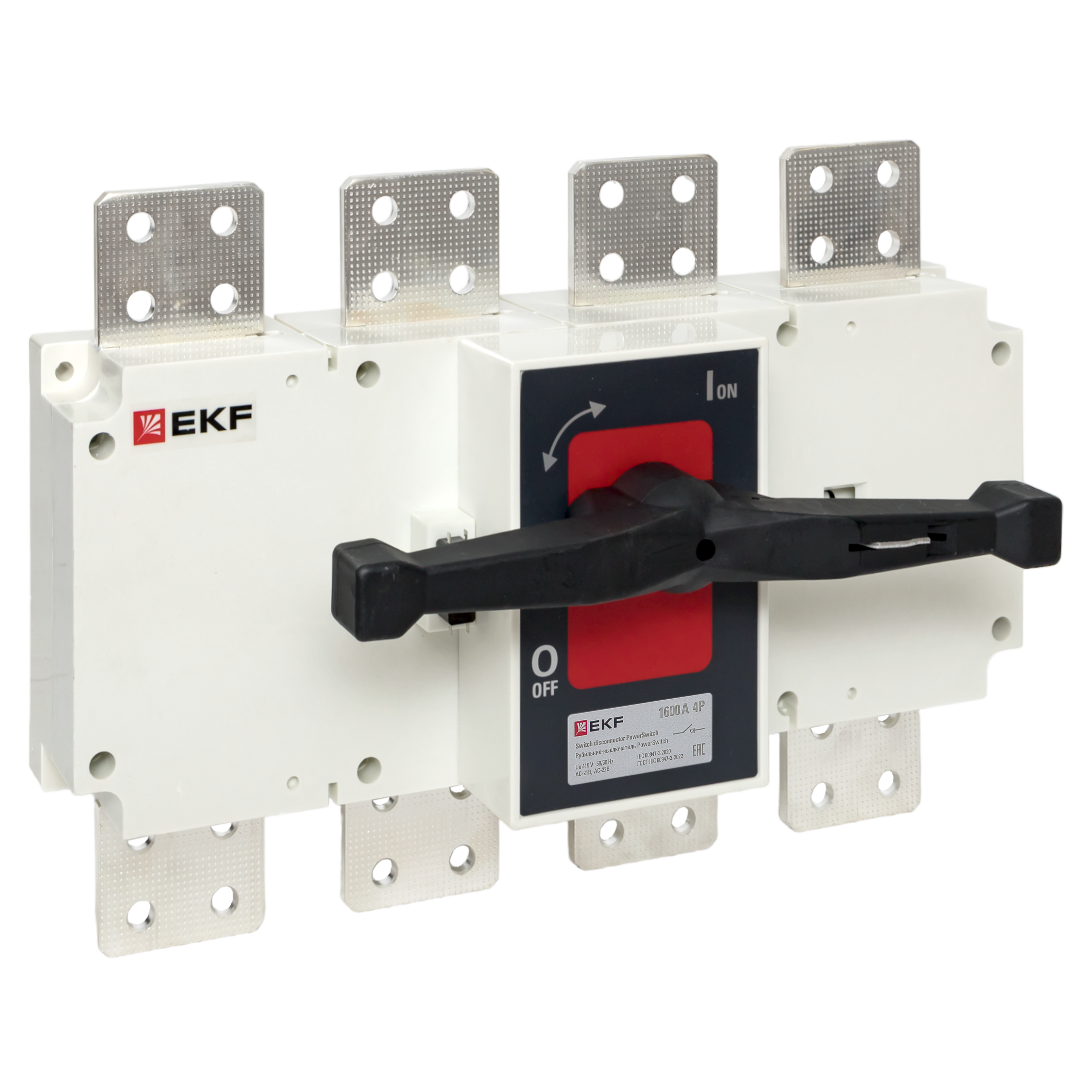 Рубильник-выключатель 1600A 4P c рукояткой управления для прямой установки PowerSwitch