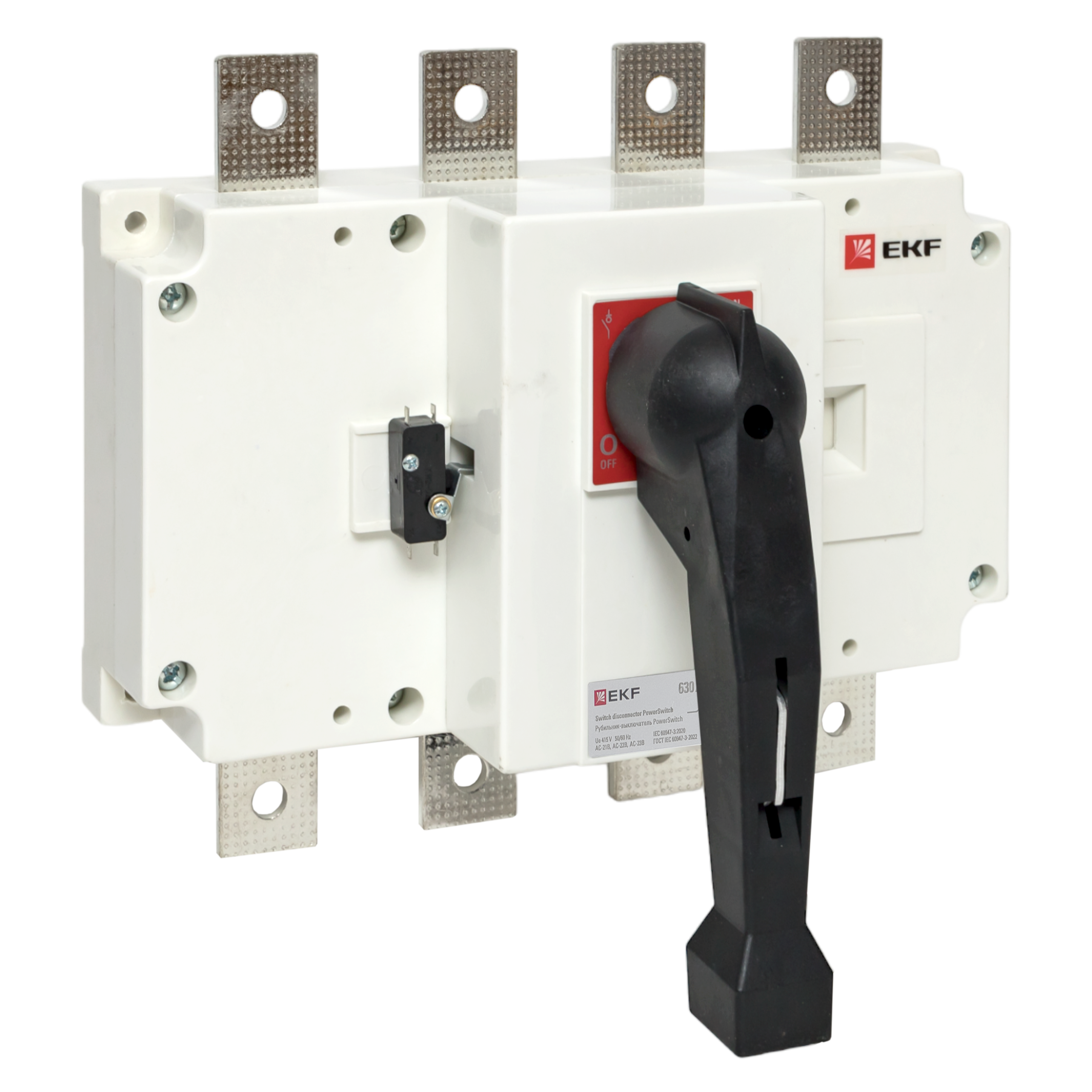 Рубильник-выключатель 630A 4P c рукояткой управления для прямой установки PowerSwitch
