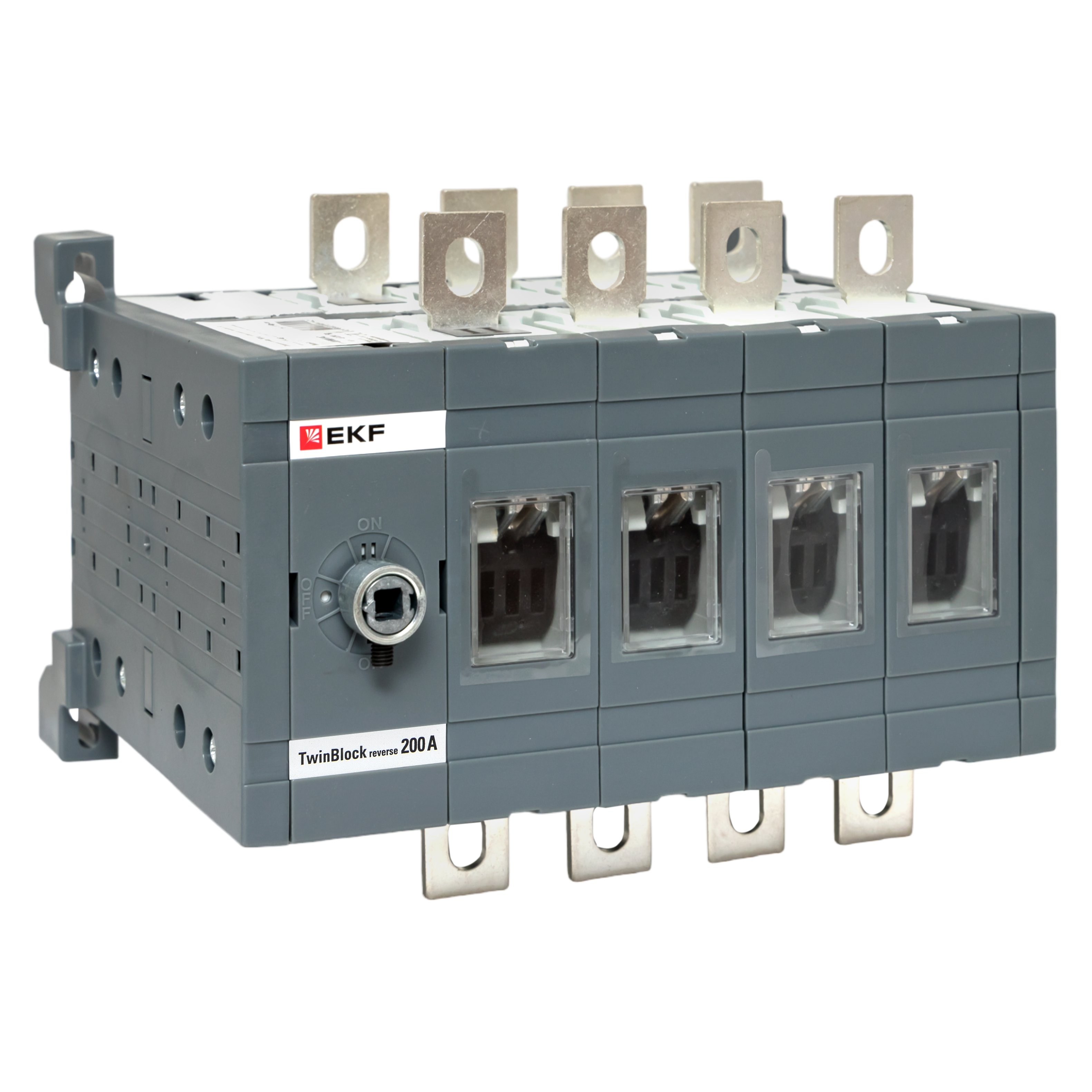 Рубильник 200A 4P реверсивный без рукоятки управления TwinBlock