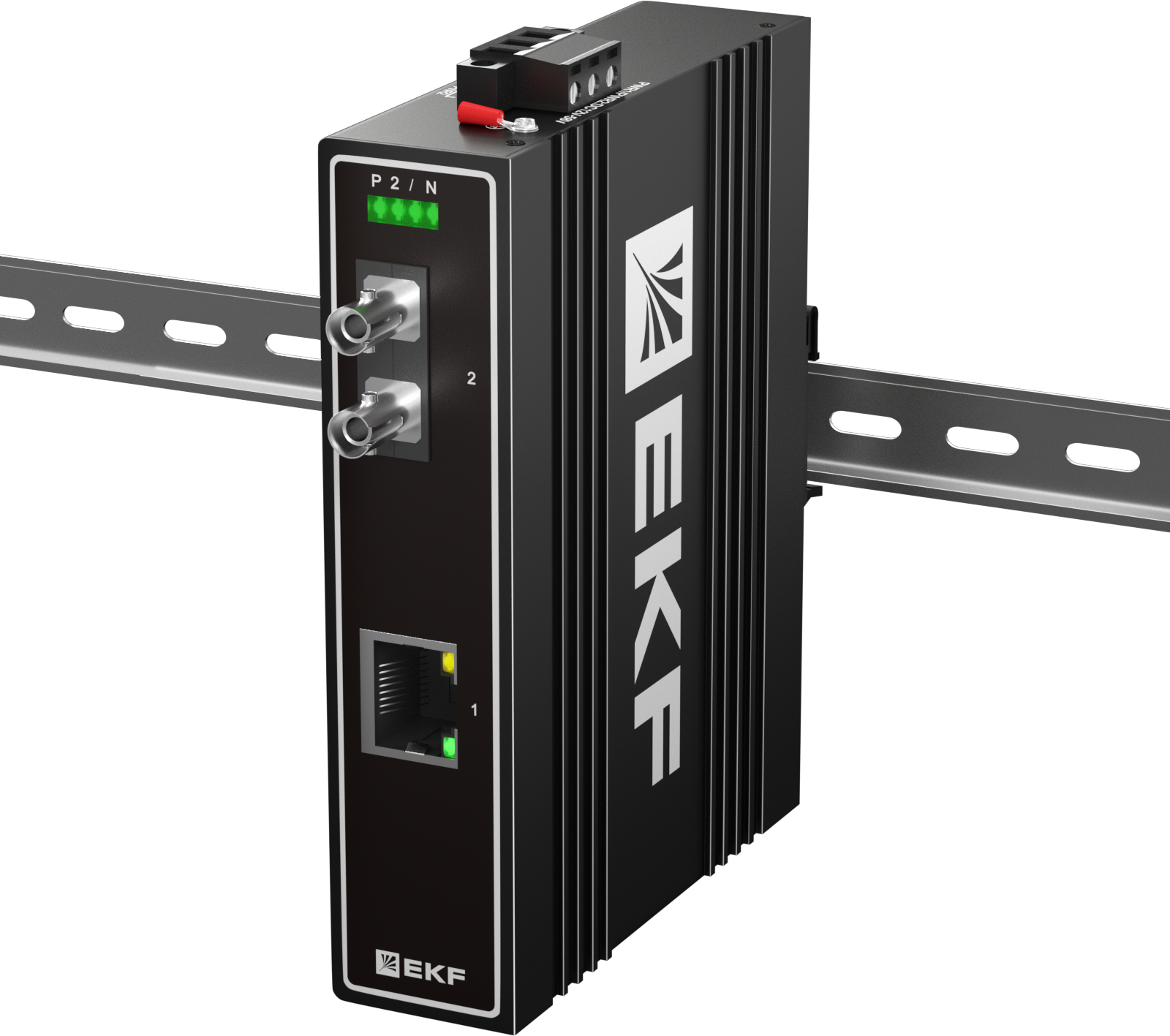 Медиаконвертер 10/100Base-TX в 100Base-X, разъем ST, двойное одномодовое оптоволокно, 1310нм TSX