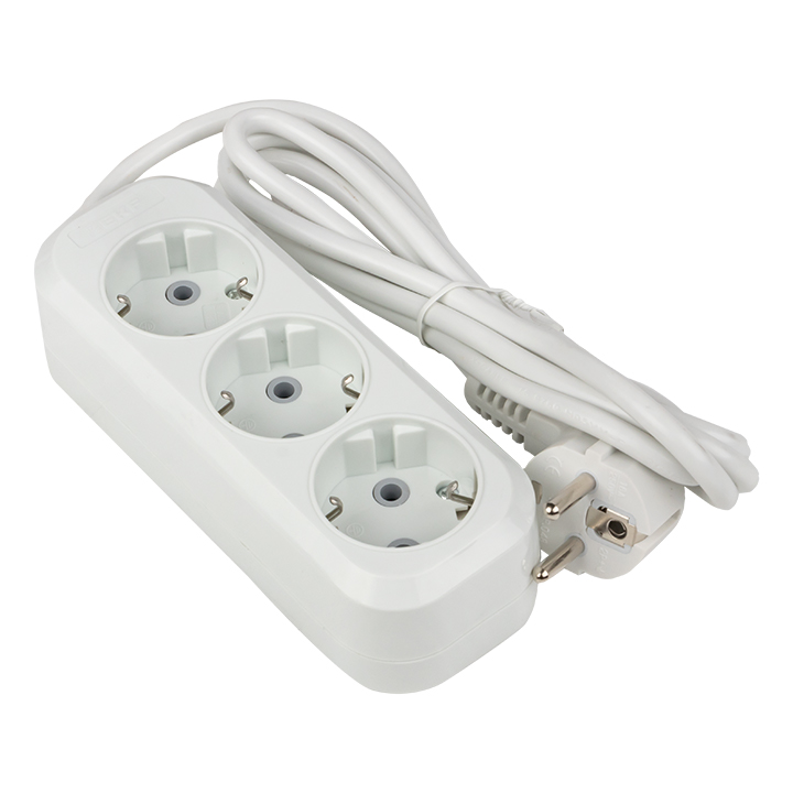 Удлинитель Эксперт 3 гнезда 2 метра 16А/3,0кВт с заземлением ПВС 3х1 PROxima