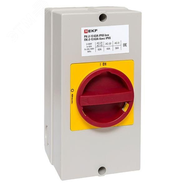 Изображение товара Переключатель кулачковый ПК-2-13 63А 3P ВКЛ-ВЫКЛ IP65 PROxima