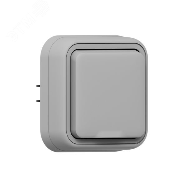 Изображение товара Розетка, одноместная, СП, винтовые клеммы серый, Бронто EKF (шт)