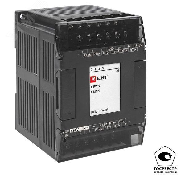 Изображение товара Модуль ввода термосопротивлений REMF 4 PRO-Logic с интерфейсом RS-485