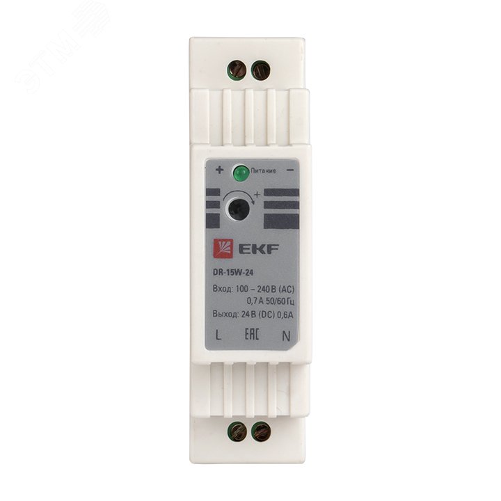 Блок питания 24В PROxima артикул DR-15W-24 EKF - купить в Москве и РФ ...