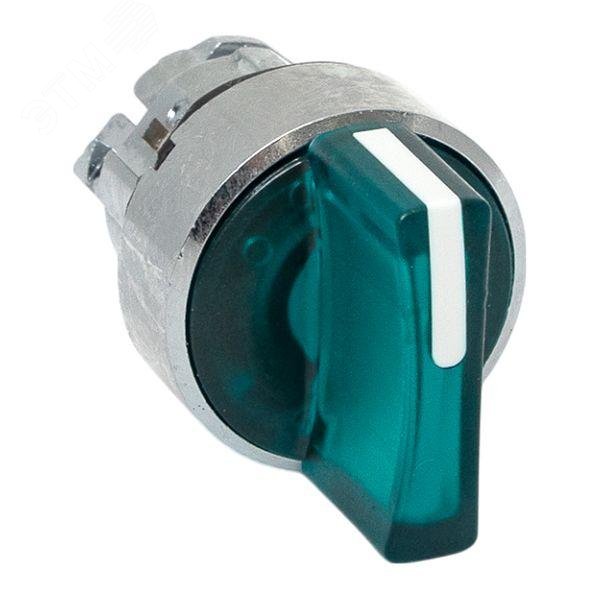 Изображение товара Исполнительный механизм переключателя ХB4 зеленый 2 положения фиксация подсветка IP65