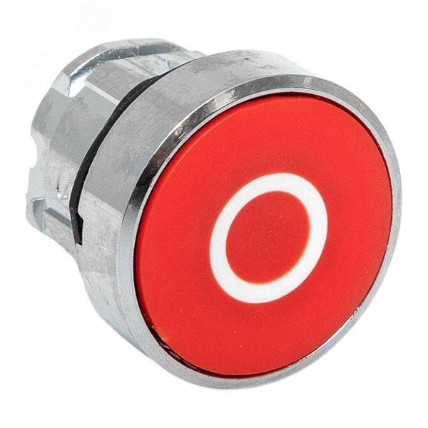 Изображение товара Исполнительный механизм кнопки O XB4 красный плоский возвратный IP65