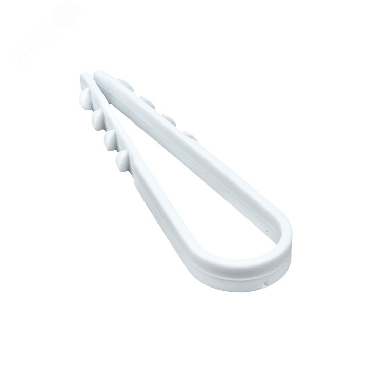 Дюбель-хомут для круглого кабеля 5-10мм нейлон белый Simple (100шт) plc-ncc-5x10w EKF - превью 3