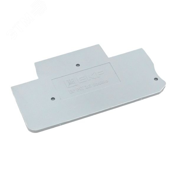 Изображение товара Заглушка пружинная двухуровневая 2.5 Push-in серая EKF