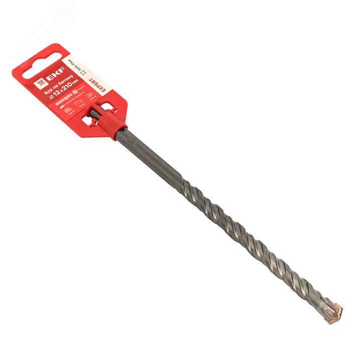 Изображение товара Бур по бетону SDS-plus 12х210 мм 4 резца Expert от EKF для перфораторов