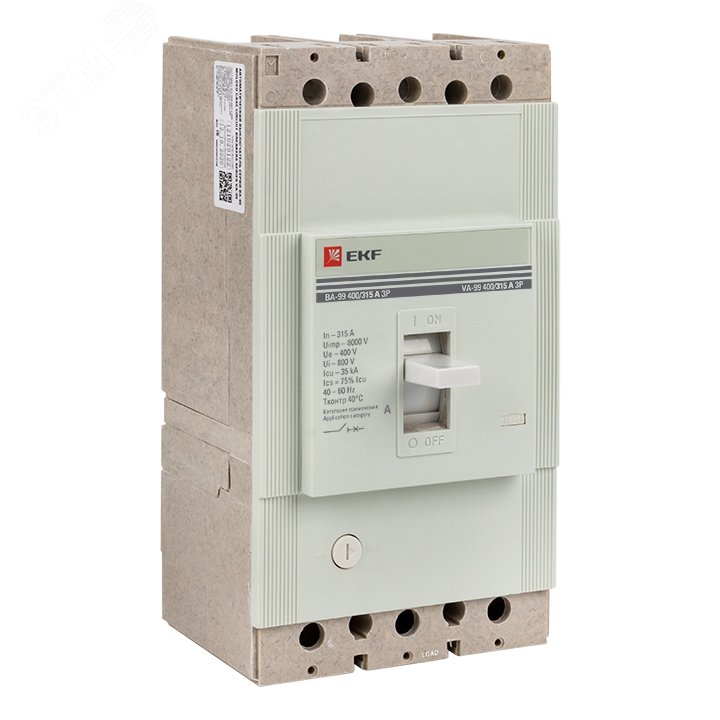 Выключатель автоматический трехполюсный ВА-99/400 315А 3ф 35кА РЭ3150А ...