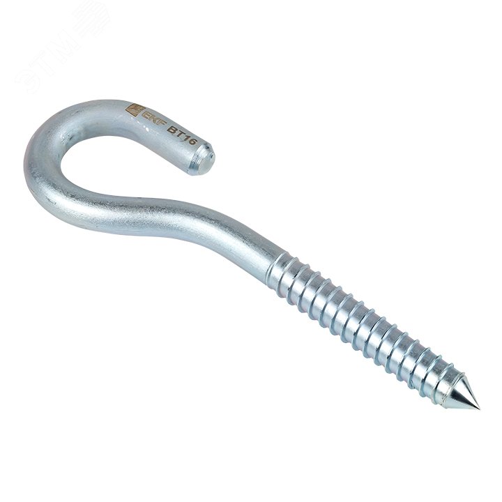 Изображение товара Крюк с резьбой ВТ16 EKF индивидуальная упаковка надежное крепление