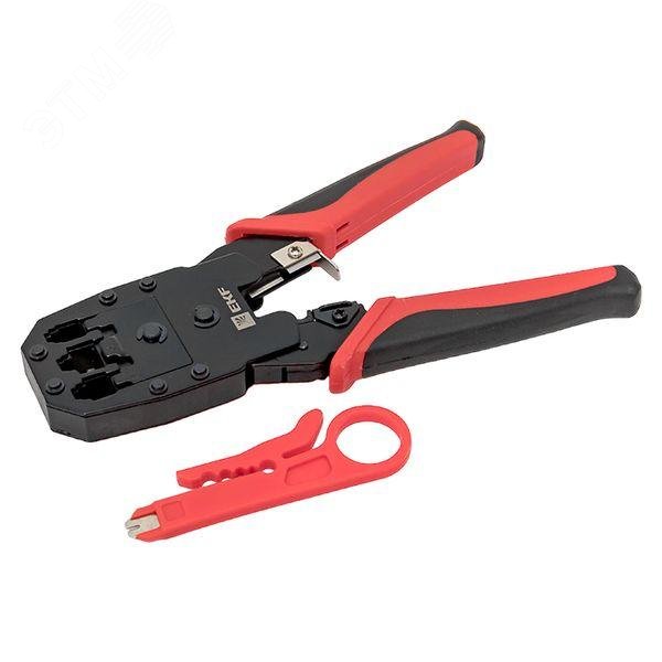 Изображение товара Кримпер для обжима и зачистки витой пары TERACOM TRC-NT12 EKF