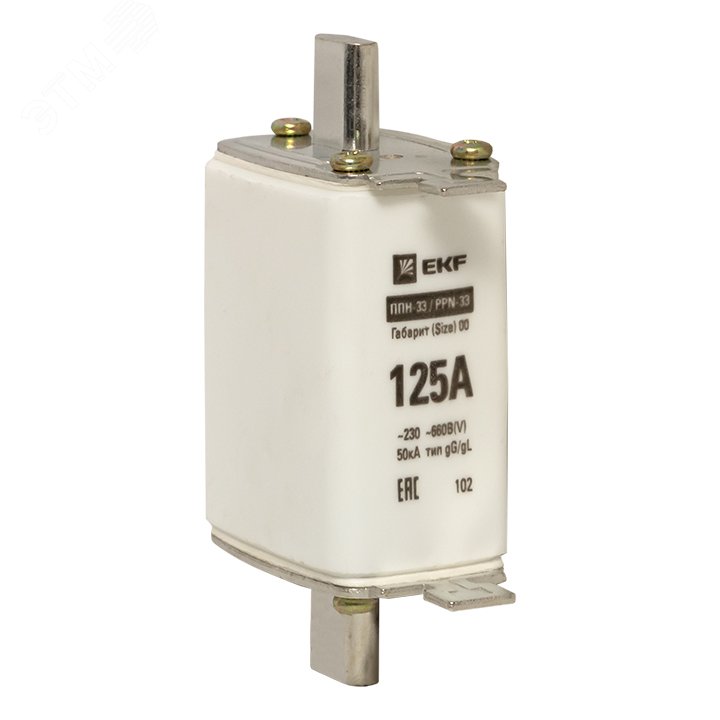 Изображение товара Вставка плавкая ППН-33 160/125А габарит 00 (шт)
