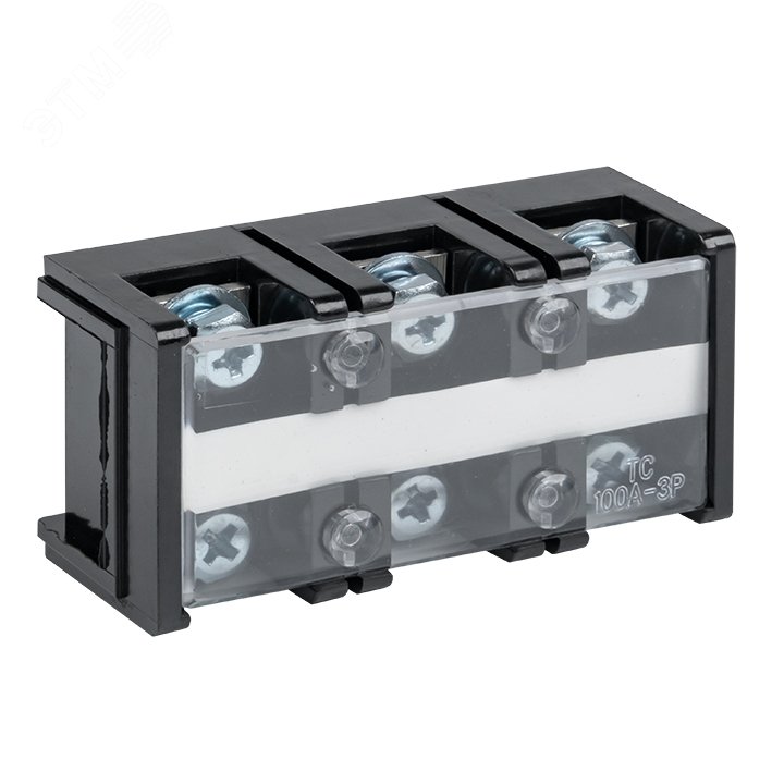 Изображение товара Терминал клеммный ТС-1003 до 35мм 100А 3 клеммных пары (шт)