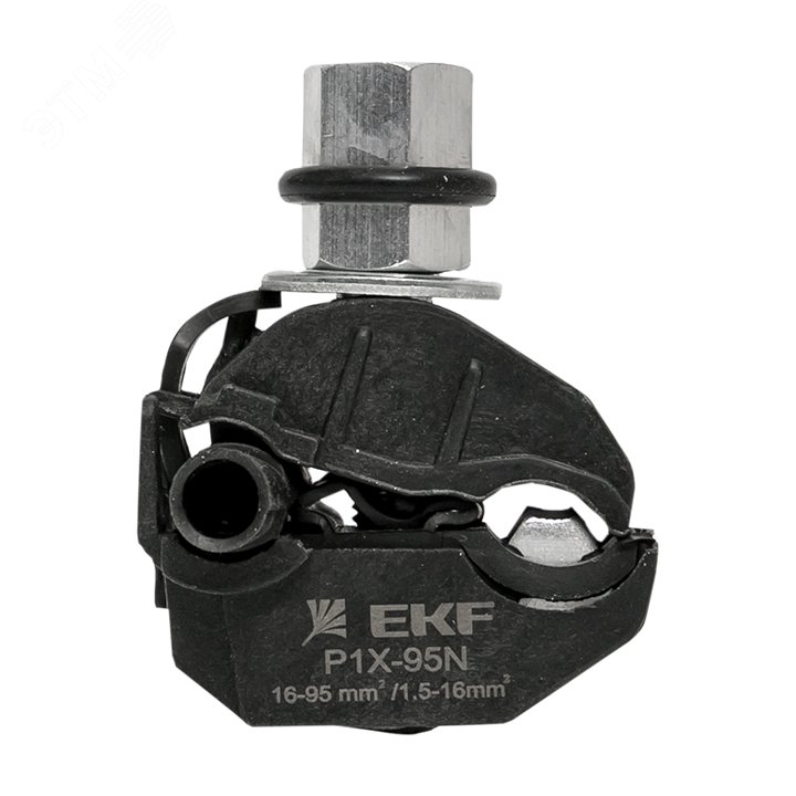Зажим прокалывающий ответвительный P1X-95N 16-95 мм2/1,5-16 мм2 (голый провод/СИП) EKF p-1x-95n EKF - превью 3