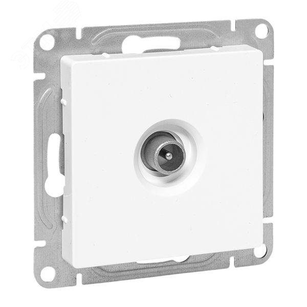 Изображение товара Эпика Розетка TV EKF белая для скрытого монтажа серия Эпика