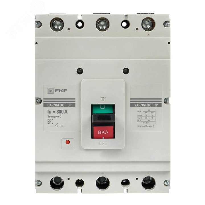 Выключатель автоматический трехполюсный ВА-99М 800/800А 50кА mccb99-800-800m EKF - превью 4