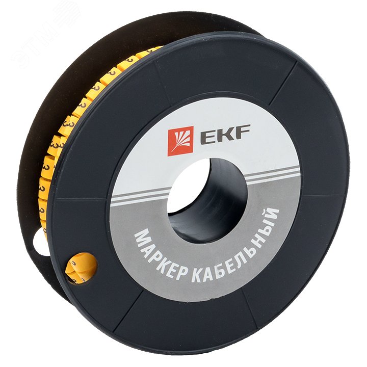 Маркер кабельный 2.5кв.мм 3 (1000ед) (ЕС-1) plc-KM-2.5-3 EKF - превью
