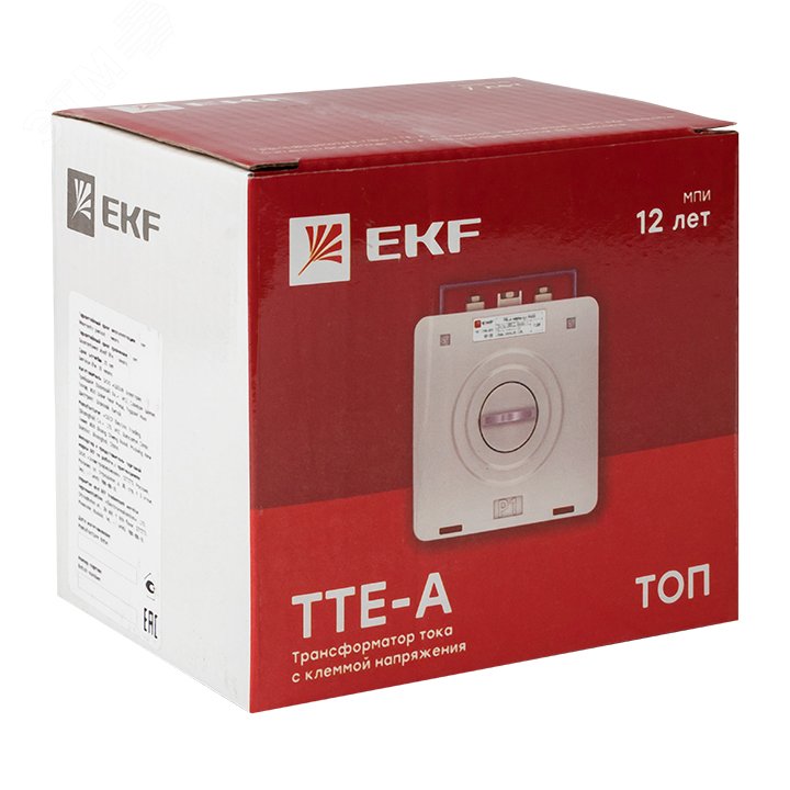Трансформатор тока ТТЕ-A-250/5А с клеммой напряжения класс точности 0,5 PROxima tte-S-250 EKF - превью 3