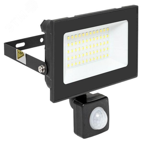 Изображение товара Прожектор светодиодный СДО-3004 50 Вт с инфракрасным датчиком движения IP54 EKF