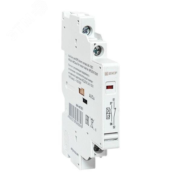 Изображение товара Контакт сигнализации аварийного отключения АПД GV2 АК-1001 1НО и 1НЗ EKF китай