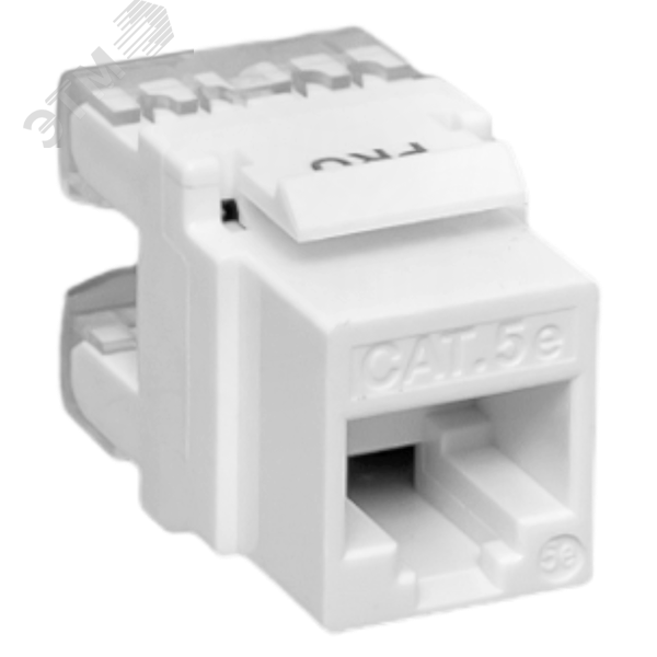 Изображение товара Модуль Keystone TERACOM PRO Cat.5E RJ-45 неэкранированный 110 IDC 180 градусов белый