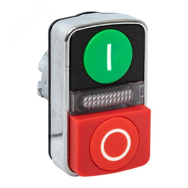 Изображение товара Механизм кнопки пуск-стоп с подсветкой 22 мм IP65 EKF XB4BW84-65