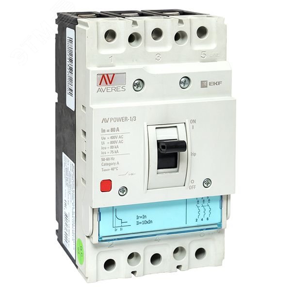 Изображение товара Автоматический выключатель AV POWER-1/3 80А 80kA TR AVERES (шт) Изображение товара Автоматический выключатель AV POWER-1/3 80А 80kA TR AVERES (шт)