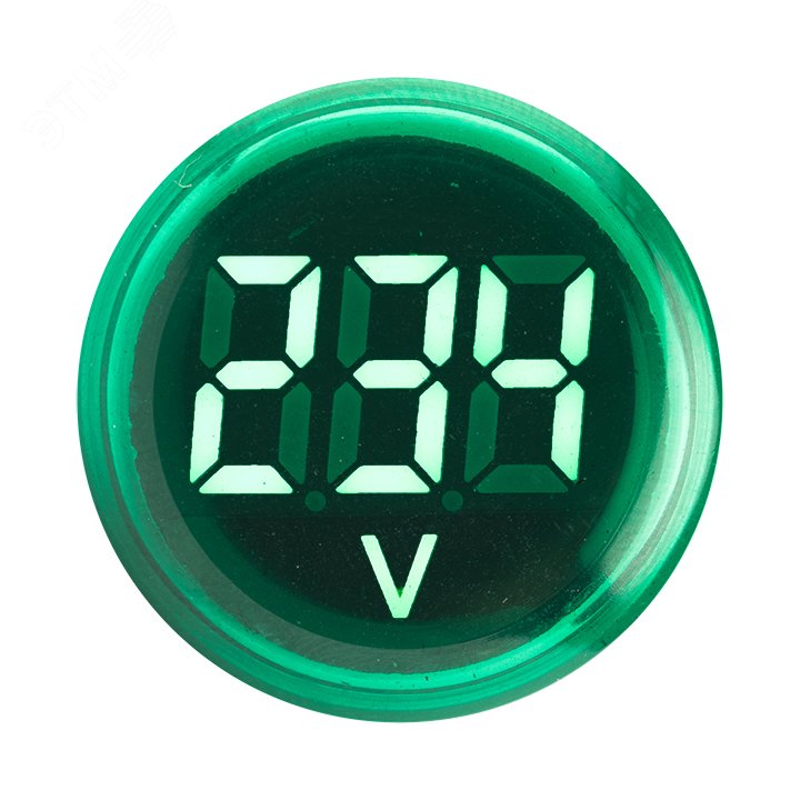 Изображение товара Индикатор значения напряжения зеленый ED16-22VD PROxima EKF